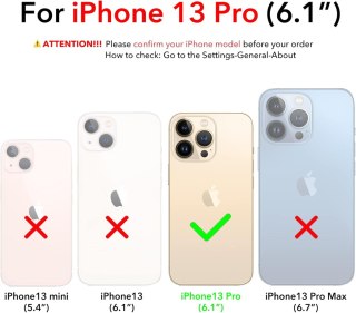 ETUI POKROWIEC DO APPLE IPHONE 13 PRO RÓŻOWE WYTRZYMAŁE +OSŁONA APARATU