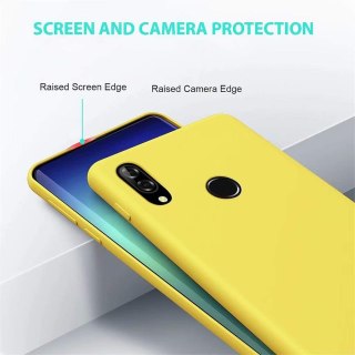 ETUI POKROWIEC DO HUAWEI P20 LITE ŻÓŁTE NEONOWE SILIKONOWE PLECKI SOLIDNE