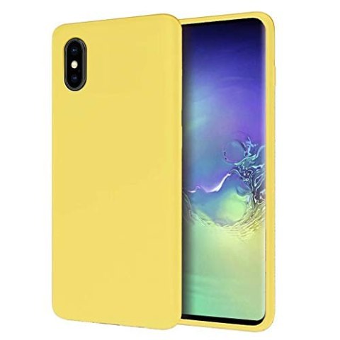 ETUI POKROWIEC DO SAMSUNG GALAXY A10 CASE ŻÓŁTE NEONOWE SILIKONOWE PLECKI