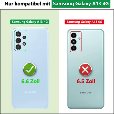 ETUI POKROWIEC DO SAMSUNG GALAXY A13 4G FIOLETOWY Z PIERŚCIENIEM SOLIDNY