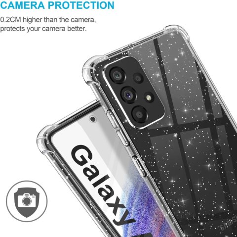 ETUI SAMSUNG GALAXY A53 5G SILIKONOWY BROKATOWY +2x SZKŁO HARTOWANE