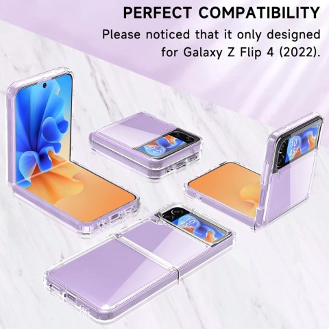 ETUI SKŁADANE SAMSUNG GALAXY Z FLIP 4 PRZEZROCZYSTE SILIKONOWE SM-F721B