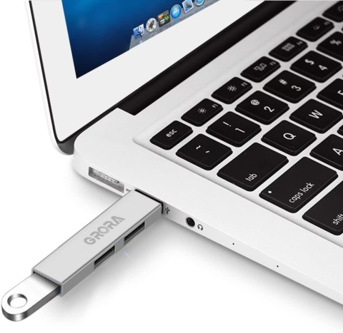 HUB USB C MINI 3 PORTY ROZDZIELACZ 1xPORT USB 3.0 2xPORT USB 2.0