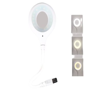 INTELIGENTNA LAMPKA GŁOSOWA DO CZYTANIA YOOULIT LED 6W BIAŁA USB