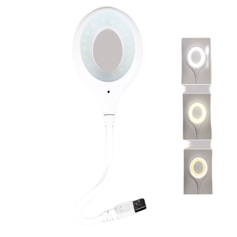 INTELIGENTNA LAMPKA GŁOSOWA DO CZYTANIA YOOULIT LED 6W BIAŁA USB