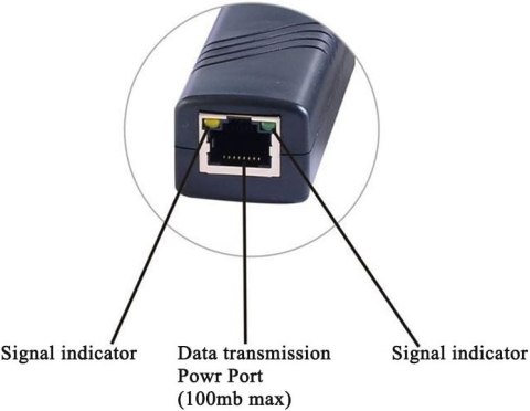 JEDNOPORTOWY PASYWNY ROZDZIELACZ POE RJ45 48V LS-POE-1210EL