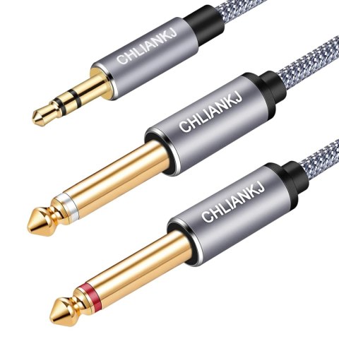 KABEL ROZDZIELACZ PRZEWÓD ROZDZIELAJĄCY AUDIO JACK 3,5mm 2x6,35mm Mono Y 3m