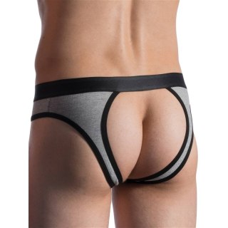 MAJTKI MĘSKIE MANSTORE JOCK BRIEF STRAP SZARE M811 L