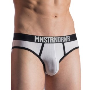 MAJTKI MĘSKIE MANSTORE SLIPY BUNGEE BRIEF BIAŁE M811 M