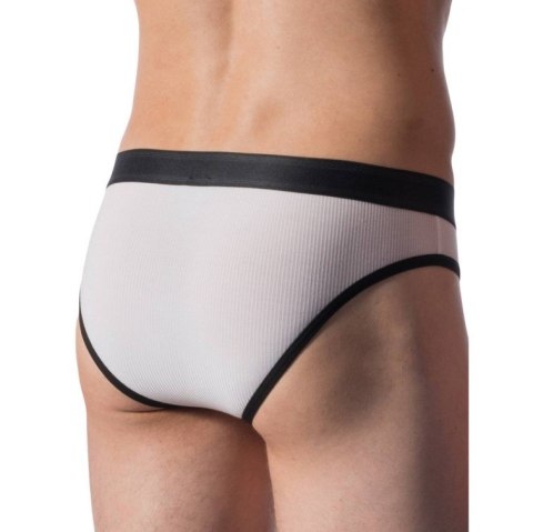 MAJTKI MĘSKIE MANSTORE SLIPY BUNGEE BRIEF BIAŁE M811 M