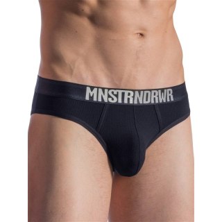 MAJTKI MĘSKIE MANSTORE SLIPY BUNGEE BRIEF CZARNE M811 L