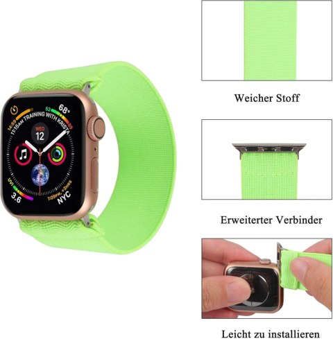 PASEK DO APPLE WATCH SERIES 38 MM/ 40 MM IWATCH SERIES 5 4 3 2 1 SELEDYNOWY