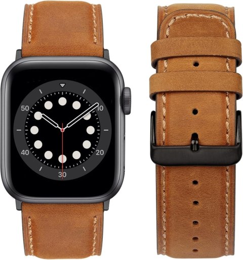 PASEK DO ZEGARKA BRĄZ APPLE WATCH 49/45/44/42 9/8/7/6/5/4/3/2/SE 22MM ETUI