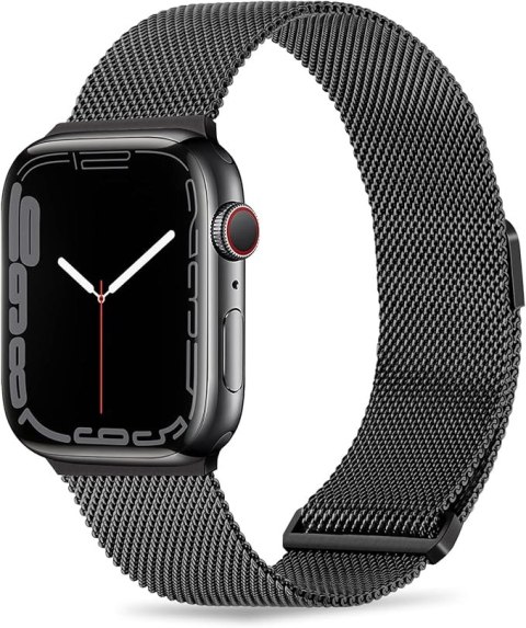 PASEK DO ZEGARKA CZARNY APPLE WATCH 45/44/42/41/40/38 8/7/6/5/4/3/2 ETUI 22mm