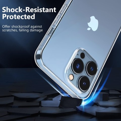 ZESTAW ETUI APPLE IPHONE 13 PRO MAX SILIKONOWE +3x SZKŁO HARTOWANE A2484