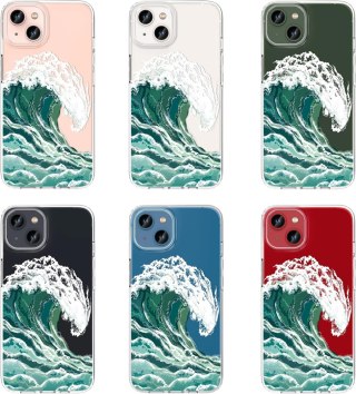 ETUI APPLE IPHONE 13 6.1" CASE SILIKONOWY PRZEZROCZYSTY FALA TSUNAMI A2482