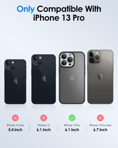 ETUI APPLE IPHONE 13 PRO SILIKONOWE WZMOCNIONE Z OCHRONĄ APARATU A2483