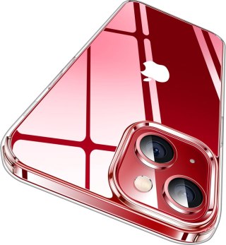 ETUI APPLE IPHONE 13 SILIKONOWE BEZBARWNE PRZEZROCZYSTE BASIC +PODSTAWKA