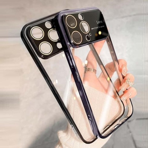 ETUI APPLE IPHONE 15 PRO NIEBIESKA RAMKA SERDUSZKO OCHRONA APARATU A3102