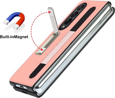 ETUI BUMPER RAMKA DO SAMSUNG GALAXY Z FOLD3 5G RÓŻOWE WYTRZYMAŁE