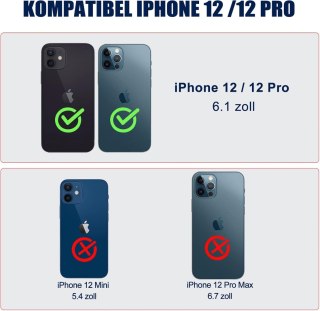 ETUI POKROWIEC APPLE IPHONE 12/12 PRO CASE ZAMYKANY Z KLAPKĄ CZARNY SOLIDNY