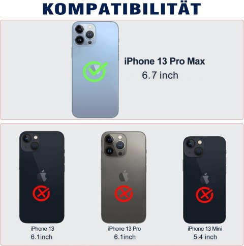 ETUI POKROWIEC DO APPLE IPHONE 13 PRO MAX ZAMYKANE Z KLAPKĄ CZARNE A2484