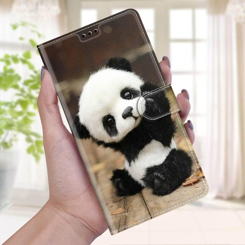 ETUI Z KLAPKĄ XIAOMI REDMI NOTE 11T 5G/POCO M4 PRO 5G MIŚ PANDA +ZAWIESZKA