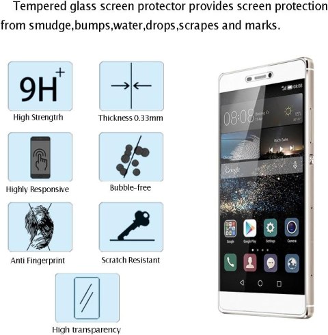 SZKŁO HARTOWANE DO TELEFONU HUAWEI P8 MOCNE SOLIDNE 3 SZTUKI GRA-L09