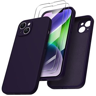 ZESTAW ETUI APPLE IPHONE 14 Plus CASE FIOLETOWY+2x SZKŁO HARTOWANE