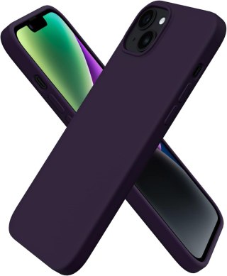 ZESTAW ETUI APPLE IPHONE 14 Plus CASE FIOLETOWY+2x SZKŁO HARTOWANE