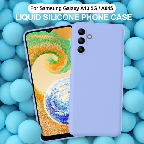 ZESTAW ETUI SILIKONOWE BŁĘKITNE SAMSUNG GALAXY A13 5G +3x SZKŁO HARTOWANE