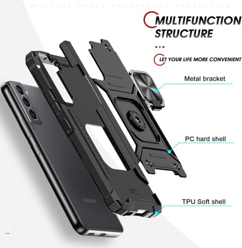 ETUI CASE SAMSUNG GALAXY S22+ 5G PANCERNY CZARNY SILIKONOWY SM-S906B