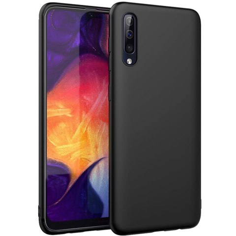 ETUI CZARNE SILIKONOWE SAMSUNG GALAXY A50 ELASTYCZNY CIENKI CASE SM-A505F