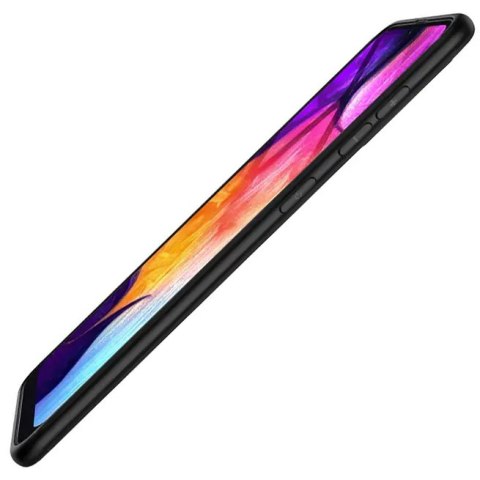 ETUI CZARNE SILIKONOWE SAMSUNG GALAXY A50 ELASTYCZNY CIENKI CASE SM-A505F