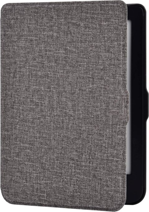 ETUI CZYTNIK KSIĄŻEK KINDLE 10 GEN 2019 6" SZARY Z TKANINY ELEGANCKI