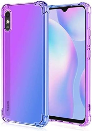 ETUI DO XIAOMI REDMI 9AT FIOLETOWE SILIKONOWE PLECKI WZMOCNIONE BRZEGI