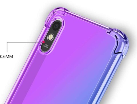 ETUI DO XIAOMI REDMI 9AT FIOLETOWE SILIKONOWE PLECKI WZMOCNIONE BRZEGI