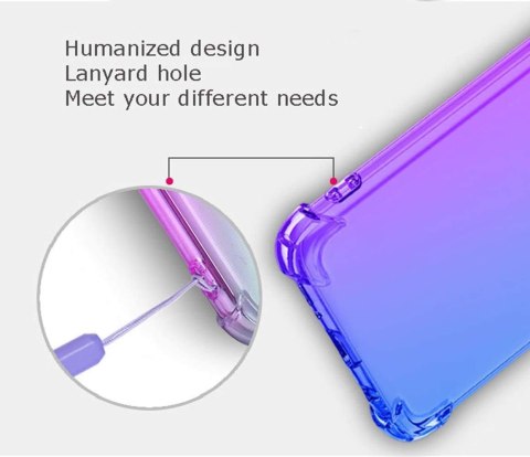 ETUI DO XIAOMI REDMI 9AT FIOLETOWE SILIKONOWE PLECKI WZMOCNIONE BRZEGI