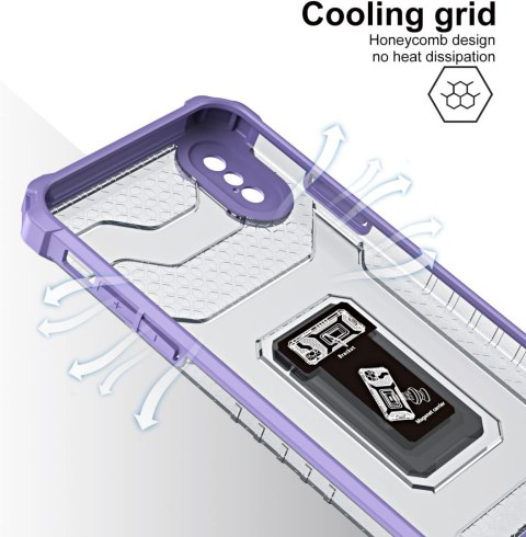 ETUI POKROWIEC APPLE IPHONE X/XS RÓŻOWE Z PIERŚCIENIEM + SZKŁO HARTOWANE