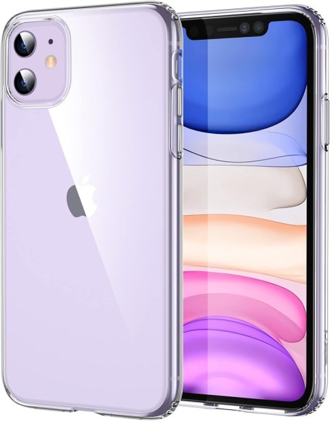 ETUI POKROWIEC DO APPLE IPHONE 11 CASE SILIKONOWY BEZBARWNE PLECKI A2111