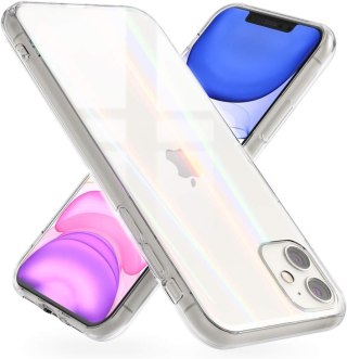 ETUI POKROWIEC DO APPLE IPHONE 11 SILIKONOWE PRZEZROCZYSTE HOLOGRAMOWE