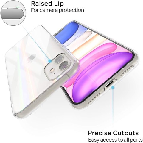 ETUI POKROWIEC DO APPLE IPHONE 11 SILIKONOWE PRZEZROCZYSTE HOLOGRAMOWE