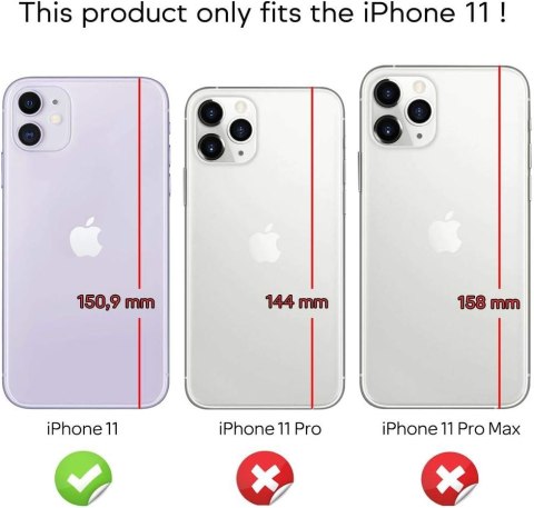 ETUI POKROWIEC DO APPLE IPHONE 11 SILIKONOWE PRZEZROCZYSTE HOLOGRAMOWE