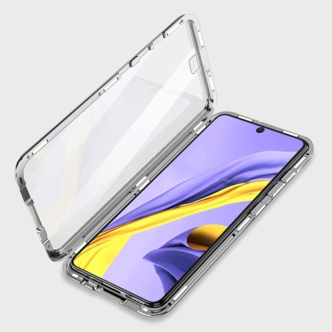 ETUI POKROWIEC SAMSUNG GALAXY S10/A91 SREBRNY ZAMYKANA RAMKA WYTRYZYMAŁE