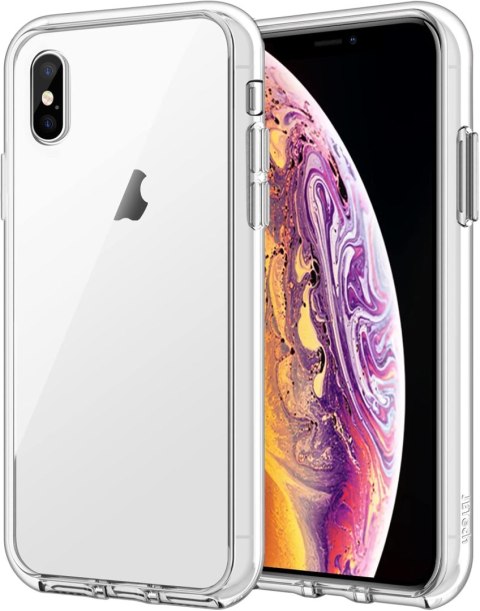 ETUI POKROWIEC SILIKONOWY DO IPHONE XS/X 5.8' BEZBARWNY SOLIDNY