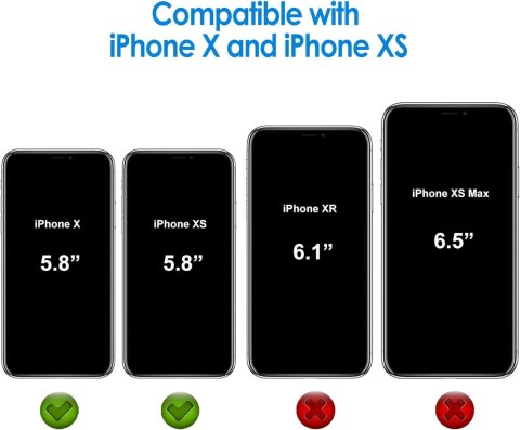 ETUI POKROWIEC SILIKONOWY DO IPHONE XS/X 5.8' BEZBARWNY SOLIDNY