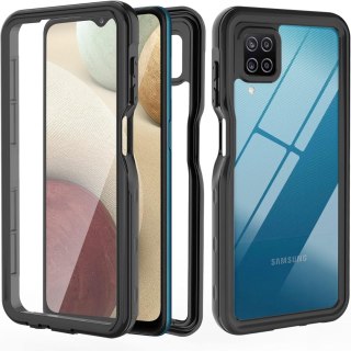 ETUI SAMSUNG GALAXY A12 CASE BUMPER CZARNA RAMKA OCHRONA EKRANU