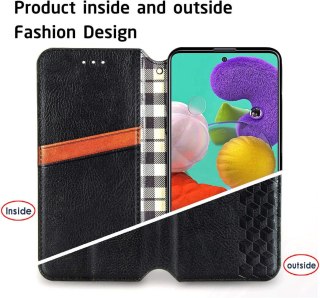 ETUI ZAMYKANE Z KLAPKĄ DO XIAOMI POCO F3 CZARNY CASE Z EKOSKÓRY MZB08REEU