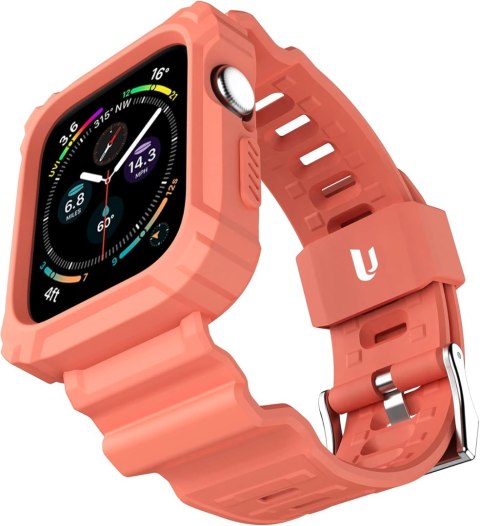 PASEK DO ZEGARKA APPLE WATCH 7/6/5/4/3/2/1 RÓŻOWY SILIKONOWY 38mm