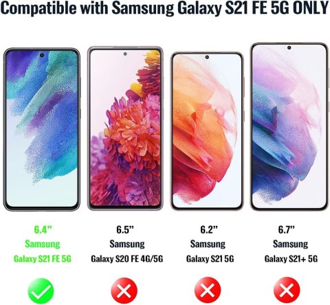 SZKŁO HARTOWANE SAMSUNG GALAXY S21 FE 5G OCHRONA APARATU 3 SZTUKI SM-G990B